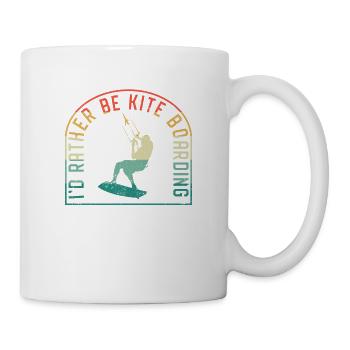 Drôle de kitesurf Boarder Kiter I’d Rather Be - Mug blanc - blanc - Droite
