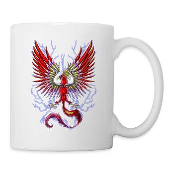 Thunderbird Mythischer Kryptidenvogel - Tasse - Weiß - Rechts