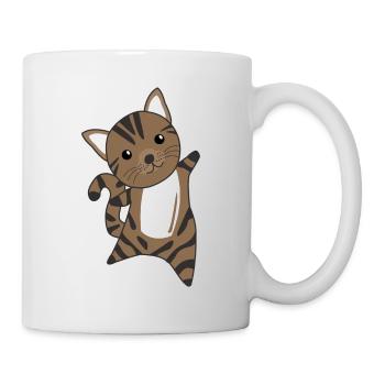 Chats animaux mignons Chats pour enfants animaux drôles - Mug blanc - blanc - Droite