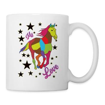 Rainbow Horse - Mug - white - Right