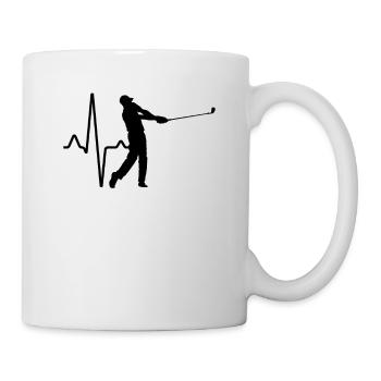 Golf Heartbeat - Mug - white - Right