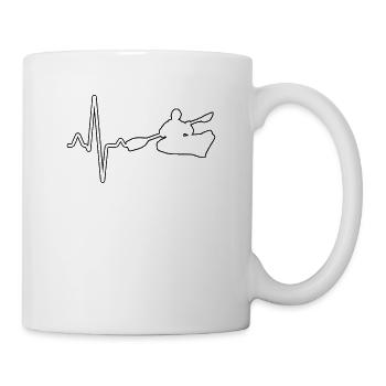Canoe Kayak Heartbeat - Mug - white - Right