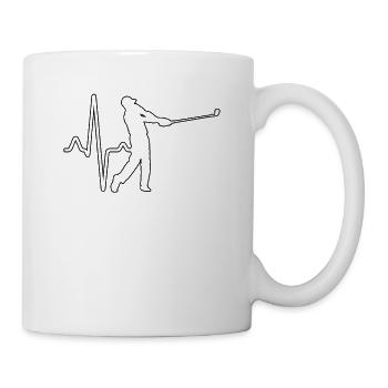 Golf Heartbeat - Mug - white - Right