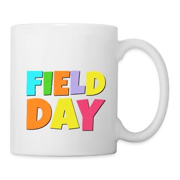 Je suis juste ici pour le jour 24 sur le terrain - Mug blanc - blanc - Droite