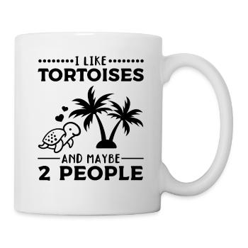 I like turtles and maybe 2 people sweetness - Mug - white - Right