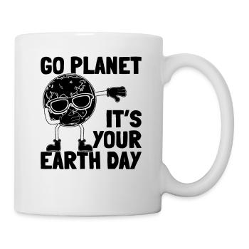 Dab Dance Earth Day Go Planet Es ist dein Tag der - Tasse - Weiß - Rechts