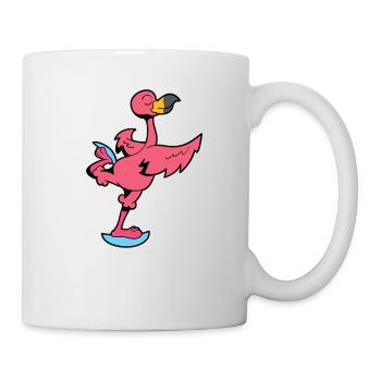 Flamingo skates - figure skating - Mug - white - Right