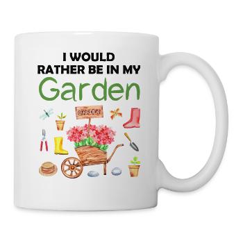 Jardin Drôle de dicton Jardinier amateur Idée cadeau - Mug blanc - blanc - Droite