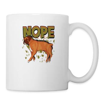 Nope - amoureux des chiens - Mug blanc - blanc - Droite