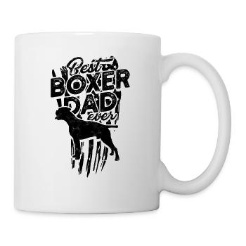 Bester Boxer Dad Ever - Boxerliebhaber - Tasse - Weiß - Rechts