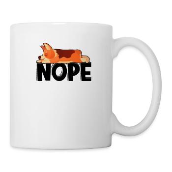 Nope - Tierliebhaber - Tasse - Weiß - Rechts