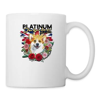 Platin-Jubiläum 1952-2022 - flauschig - Tasse - Weiß - Rechts