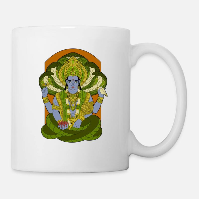 Hindu Gott - Vishnu - Tasse - Weiß
