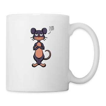 Souris Naysayer - Mug blanc - blanc - Droite
