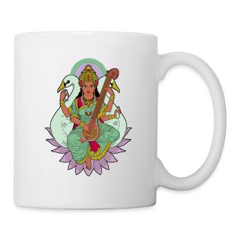 Hindu God - Saraswati - Mug - white - Right