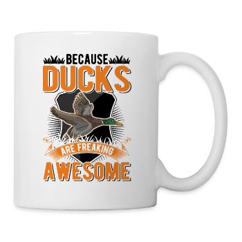 Because Ducks are freaking awesome Enten - Mug - white - Right
