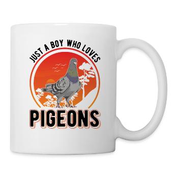 Pigeon Jeunes colombophiles - Mug blanc - blanc - Droite