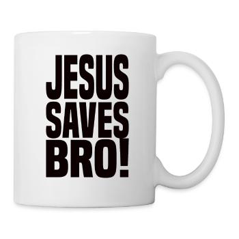 Jésus sauve Bro! - Mug blanc - blanc - Droite