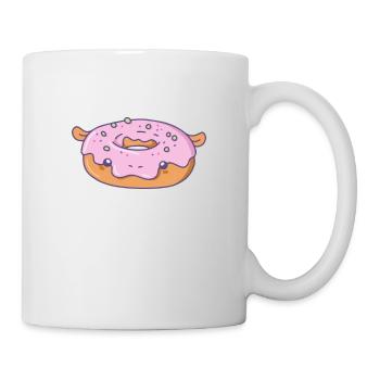 Drôle d’hippopotame Mignon Kawaii Esthétique - Mug blanc - blanc - Droite