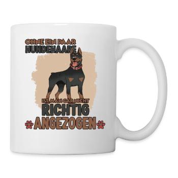 Lustiges Dobermann Motiv Dobermann Hundesport - Tasse - Weiß - Rechts