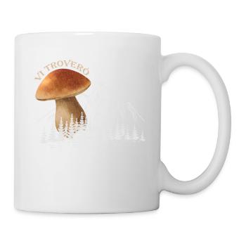 Outfit für Pilzsammler mit Bergen Steinpilz Pilz - Tasse - Weiß - Rechts