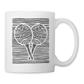 Maracas Percussion Percussionist Musician - Mug - white - Right