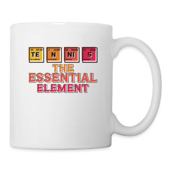 Tennis Das Essentielle Element Lustiges Tennis - Tasse - Weiß - Rechts