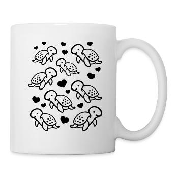 Turtle Lover Tortues Tortue de mer Douceur - Mug blanc - blanc - Droite