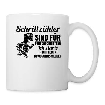 Schrittzähler sind für Fortgeschrittene - - Tasse - Weiß - Rechts
