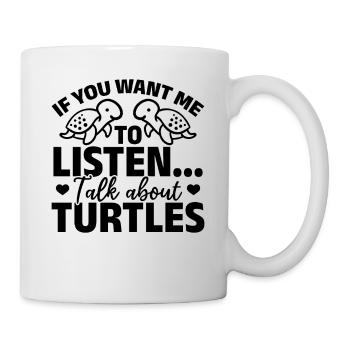 Tortue de mer - Si vous voulez que je le fasse - Mug blanc - blanc - Droite