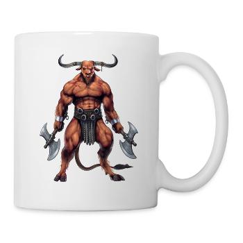 Griechische Mythologie Gottheit Minotaurus - Tasse - Weiß - Rechts