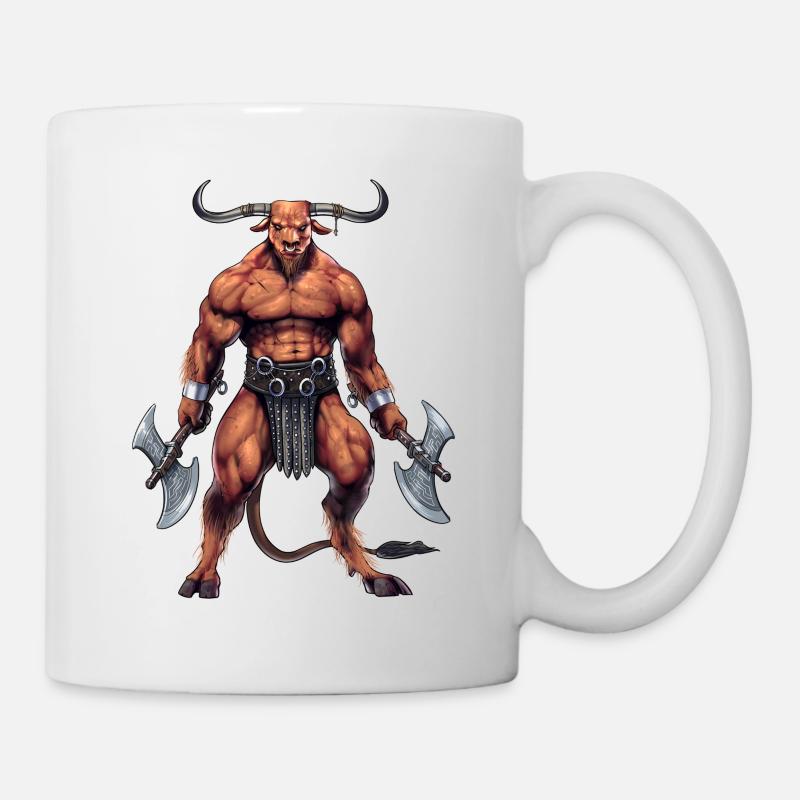 Mythologie grecque Divinité Minotaure - Mug blanc - blanc