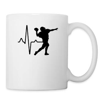 Football Heartbeat - Mug - white - Right