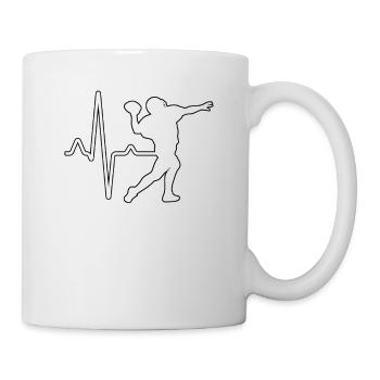 Football Heartbeat - Mug - white - Right