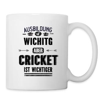 Lustiges Sprüche Design Cricket Cooler Spruch - Tasse - Weiß - Rechts