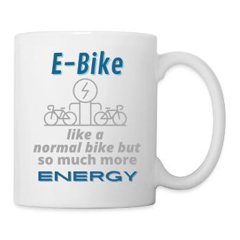 E-Bike e-bike fahrrad ebike fahren elektrofahrrad - Tasse - Weiß - Rechts