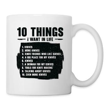 Knifemaking Knife Making Bladesmith Smithing Knife - Mug - white - Right