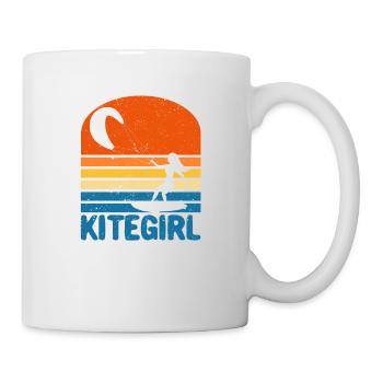Vintage Kite Surfing Kiting Kiteboarding Kitesurf - Tasse - Weiß - Rechts