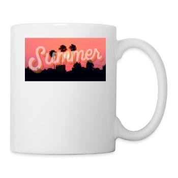 Summer Sonnenuntergang - Tasse - Weiß - Rechts