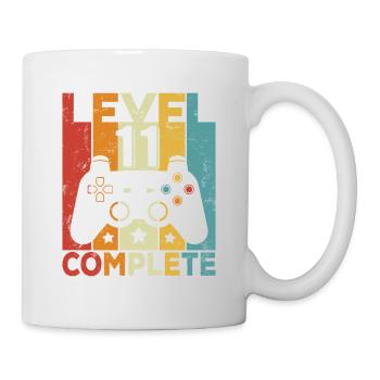 Level 11 Complete 11 Birthday Boy Girls - Mug - white - Right