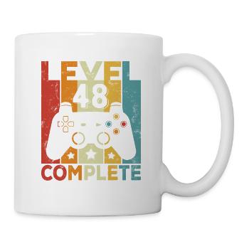 Level 48 Complete Birthday 48 Years Man Woman - Mug - white - Right
