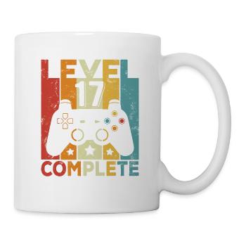 Level 17 Complete 17 Birthday Boy Girls - Mug - white - Right