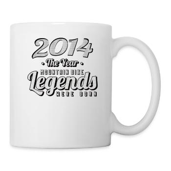 VTT-Mountainbiker 2014 Vintage Anniversaire VTT - Mug blanc - blanc - Droite