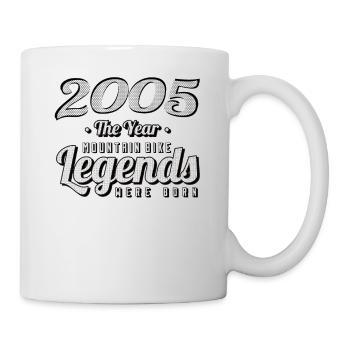 VTT-Mountainbiker 2005 Vintage Anniversaire VTT - Mug blanc - blanc - Droite