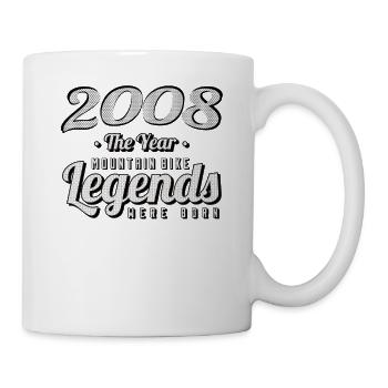 VTT-Mountainbiker 2008 Vintage Anniversaire VTT - Mug blanc - blanc - Droite