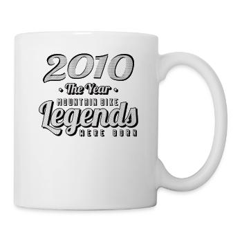 VTT-Mountainbiker 2010 Vintage Anniversaire VTT - Mug blanc - blanc - Droite