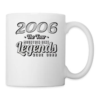 VTT-Mountainbiker 2006 Vintage Anniversaire VTT - Mug blanc - blanc - Droite