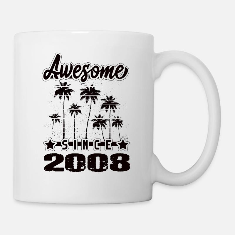 Génial depuis 2008 - Mug blanc - blanc