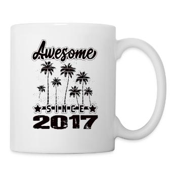 Awesome Since 2017 - Tasse - Weiß - Rechts
