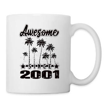 Génial depuis 2001 - Mug blanc - blanc - Droite